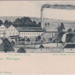 Württemberg - Gönningen Pappefabrik Ferber sw-AK ungelaufen ca. 1900