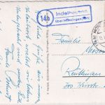 BRD - (14b) Indelhausen ü. Münsingen Landpost-Ra2 Karte n. Reutlingen 1961