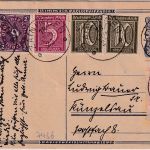 DR-Infla - 75 Pfg. Postreiter Ganzsache + Zusatz (40 M.-Tarif) Zainingen 1923