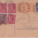DR-Infla - 20 Pfg. Dienst Ganzsache Urach - Dettingen 1922