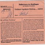 DR - Wolfschlugen ü. Nürtingen Poststelle I Wertpaketkarte n. Weissenhorn 2.3.45