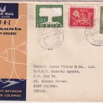 BRD - BOAC 1st-flight Frankfurt a/M. - Colombo 20.9.57