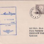 Schweden - SAS 1st-flight Göteborg - Düsseldorf 1.4.58