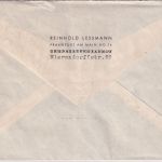 BRD - Heuss Zusammendruck ex H-Blatt 3+5 u.a. Einschreibebrief Frankfurt aM 1956