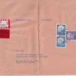 BRD - 2x40+70 Pfg. Heuss II Eil-Einschreibebrief Grötzingen ü. Karslruhe 1960