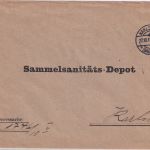 DR - Karlsruhe 1915 Heeressache/Ortsbrief Sammelsanitäts-Depot