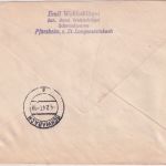 All.Bes. - Langensteinbach ü. Karlsruhe Poststelle I Einschreibebrief 1947