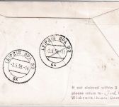 Italien Lufthansa-Ost 1st-flight/Zuleitungspost KM-Stadt - Leipzig 29.4./2.5.58