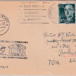 Spanien - Lufthansa-Ost 1st-flight/Zuleitungspost Berlin - KM-Stadt 2.5.58