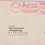 DR - Pforzheim 1938 3 Pfg. AFS "Bader-Katalog" Werbedrucksache n. Wittingen