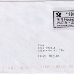 BRD - ABAS Versuch 100 Pfg. Brief Pforzheim - Berlin 29.7.96