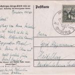 DR - Pforzheim Grenzgau-Opfertag Kriegs-WHW SST a. Sonderkarte 1940