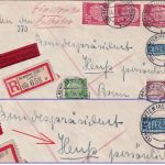 BRD - 60+10+3x20 Pfg. Heuss I Eil-Einschreibebrief Kempten Bonn 1954 ANSCHRIFT !