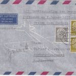BRD - 8+2x2 Pfg Heuss I Luftpost-Drucksache Bremen - Hamburg 2.1.57
