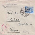 DR - 25 Pfg. Leipziger Messe Zensurbrief n. NORWEGEN Charlottenhöhe ü. Calmbach