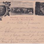 Württemberg - Schömberg ü. Neuenbürg Heilanstalt sw-Mehrbild-AK gelaufen 1898