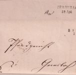 Baden - Gernsbach 30.APR/Baden 1.MAI je L2 "Wende"-Dienstbrief ca. 1850