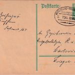 DR - Karlsruhe Raumünzach Bahnpost Z.736 5 Pfg, Ganzsache Forchheim 1926