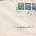 BRD - 15 Pfg. Heuss I waagr. Paar u.a. Brief Bad Harzburg - Berlin 1958