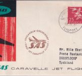 Schweden - SAS 1st-flight Jet Caravelle Stockholm - Düsseldorf 17.5.59