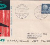 Dänemark - SAS 1st-flight Jet Caravelle Kopenhagen - Düsseldorf 17.5.59