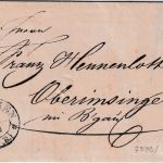 Baden - Renchen G.B. 17/11 K2 Portobrief n. Oberinsingen 1837