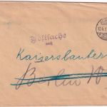 DR - Achern (Baden) 1917 Postsache n. Berlin - Weiterleitung n. Kaiserlautern
