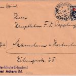 FZ/Allg. - Obersasbach ü. Achern 3.7.46 Poststelle I Brief n. Mannheim
