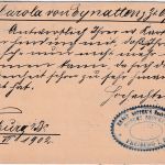 DR - Offenburg 1902 Hinweis-Ra4 Ganzsache v. Freiburg m. Retourvermerk