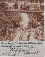 DR - Offenburg 1900 priv. Foto-AK n. Pforzheim Nachsendung Reilingen