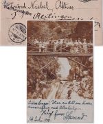 DR - Offenburg 1900 priv. Foto-AK n. Pforzheim Nachsendung Reilingen