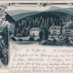DR - Allerheiligen Kloster (Baden) 1899 KOS Mehrbild-Mondscheinlitho n Stuttgart