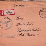 DR - Lahr-Dinglingen 1943 Frei d. Ablösung Einschreibebrief Reichsarbeitsdienst
