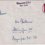 BRD - Neumühl ü. Kehl Landpost-L2 Brief n. München 1960