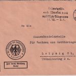 DR - Leipzig 1935 Frei d. Ablösung Ortsbrief Landesfinanzamt (Devisenstelle)