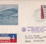 BRD - Air France 1st-flight Caravelle Frankfurt a/M. Paris 1.11.59