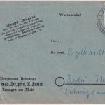 BRD - 15 Pfg. Heuss I Warenprobe Remagen - Berlin 1958