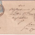 Thurn&Taxis - 3 Kr. geschn. Brief Ring 270 K1 Coburg 13/4 1860 n. Bamberg