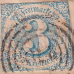 Thurn&Taxis - 3 Kr. geschn. Brief Ring 270 K1 Coburg 13/4 1860 n. Bamberg