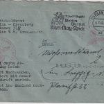DR - Berlin 1940 Frei d. Ablösung Wehrmeldeamt Brief n. Leipzig
