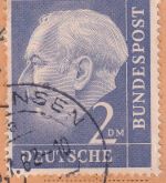 BRD - 2 DM Heuss I Schnellpaketkarte Wallensen ü. Elze - Pforzheim 1962
