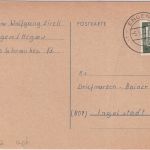 BRD - Engen (Hegau) 6.6.62 aptierter Tagesstempel Karte n. Ingolstadt