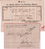 Baden - Donaueschingen 1. SEP 49 L2 Portobrief n. Hürrlingen - mit Inhalt