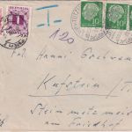 BRD - 3x10 Pfg Heuss I Brief n. ÖSTERREICH Tutzing - Kufstein 1956 - Nachporto