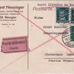 DR - 2x20 Pfg. Beethoven u.a. Eilkarte St. Georgen - Oberurbach 1929
