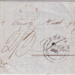 CUBA/England - Havanna 1845 Portobrief (Steamer Clyde) n. London - mit Inhalt