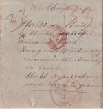 USA/Württemberg - New York 17.10.49 roter K1 Portobrief n. Mühl am Neckar
