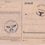 DR - Fp.Nr. 47582 (Trp. Entgiftungs-Kp. 568) Feldpostkarte n. München 1942