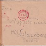 All.Bes. - Bad Nauheim 30.10.45 apt. 12 Pfg. AFS Zensurbrief n. Glauchau