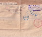England - Chesham & Amersham Bucks Paid K1 Streifband-Vds. n. Leipzig 1967
